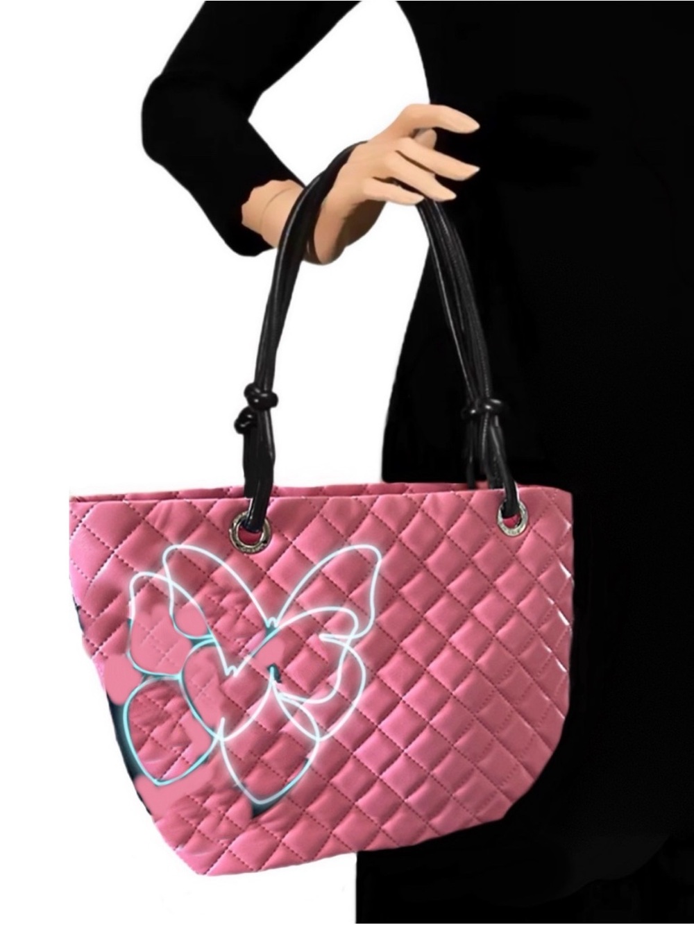 Pink Quilted Women's Tote